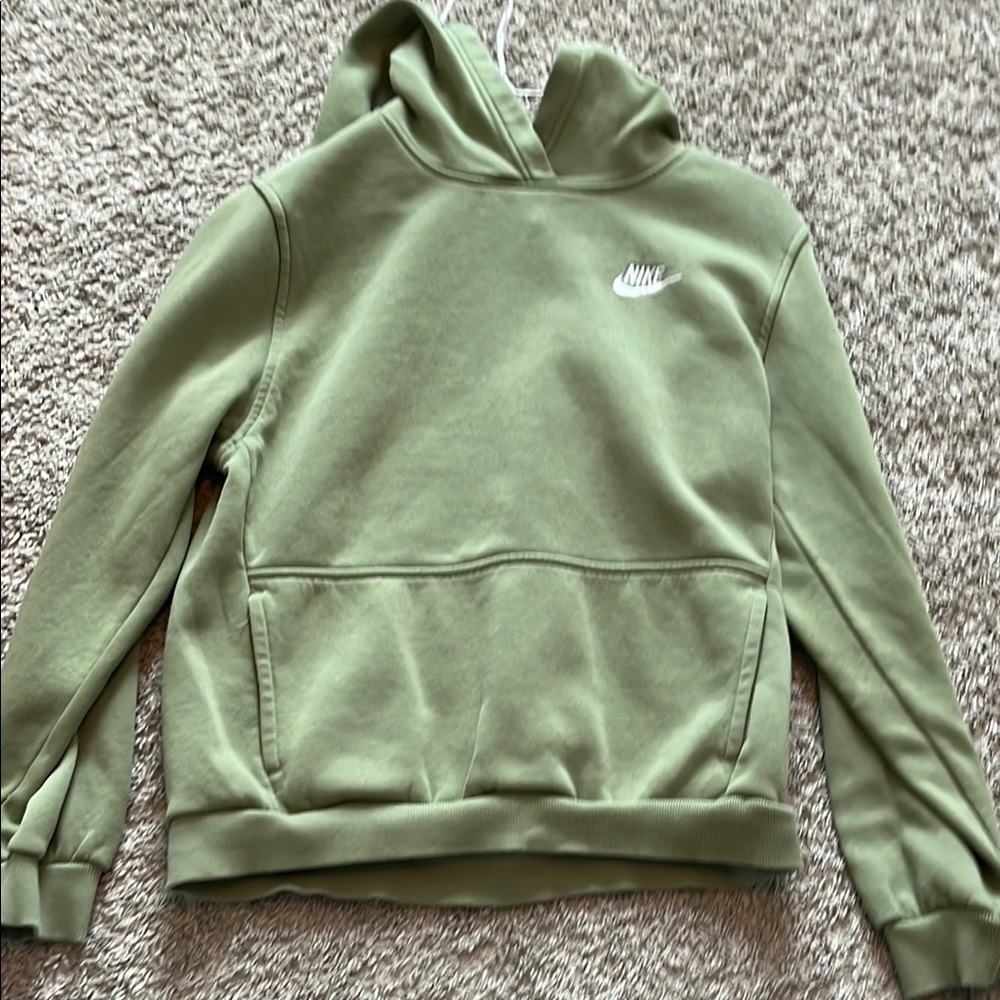 Nike Olive Green Pullover Hoodie